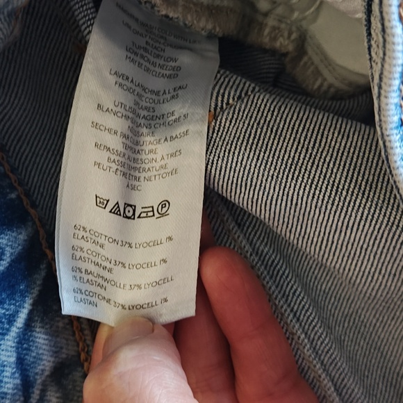 Pilcro Anthropologie High-Rise Gem Straight-Leg Jeans Rhinestone Embellished 31 - Picture 7 of 11